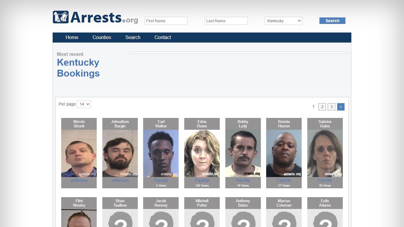 Kentucky Arrests and Inmate Search